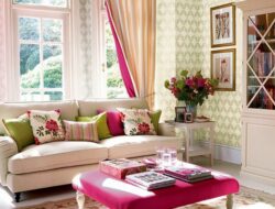 Lime Green And Pink Living Room