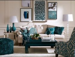 Teal Coloured Living Room Accessories