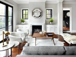 Grey White Wood Living Room