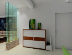 Glass Partition Wall In Living Room