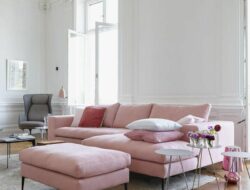 Pink Living Room Sofa