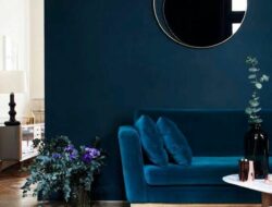 Pinterest Dark Blue Living Room