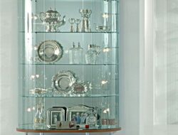 Living Room Glass Showcase Design