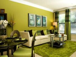 Brown And Lime Green Living Room