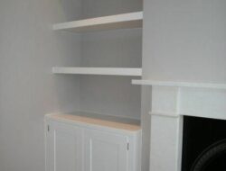 Living Room Alcove Cabinets