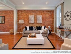 Red Brick Wall Living Room Ideas