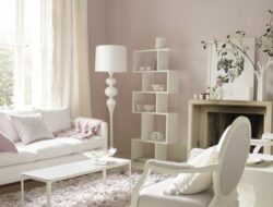 Pastel Pink Living Room