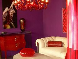 Red Purple Living Room