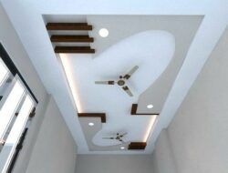 False Ceiling Designs For Living Room With 2 Fans