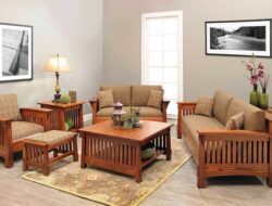 Mission Style Living Room Furniture Set