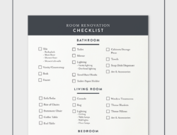 Living Room Remodel Checklist