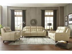 3 Piece Leather Power Reclining Living Room Set