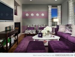Purple Accent Living Room Ideas