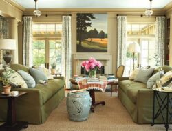 Living Room Ideas With Olive Green Sofa
