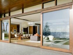 Living Room With Large Sliding Glass Doors