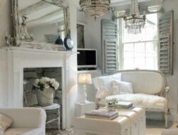 White Shabby Chic Living Room