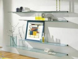 Wall Mounted Glass Shelves For Living Room