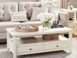 White Coffee Table For Living Room