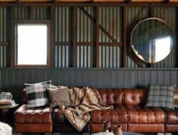 Masculine Rustic Living Room