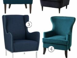 Contemporary Wingback Chairs Living Room