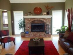 Brick Fireplace In Living Room