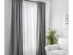 Grey And White Living Room Curtains