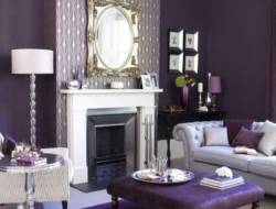 Dark Purple Living Room Set