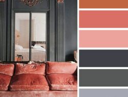 Grey And Terracotta Living Room