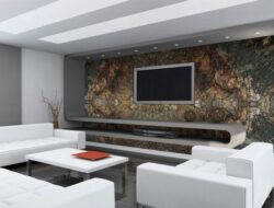 Granite Wall Living Room