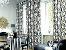 Black And White Living Room Curtain Ideas