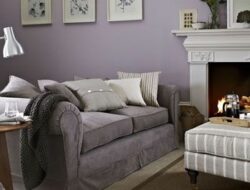 Lilac Grey Living Room