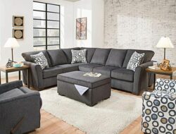 Living Room Sectional With Ottoman