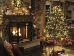 Cozy Christmas Living Room At Night