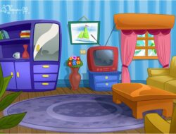 Cartoon Of Living Room