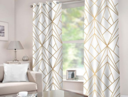 Geometric Curtains For Living Room