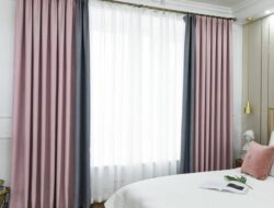 Grey And Pink Living Room Curtains