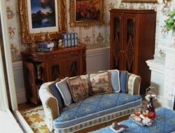 Dollhouse Miniature Living Room