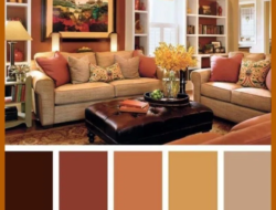 Autumn Color Scheme Living Room