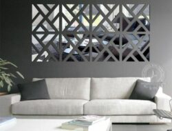 Mirror Living Room Wall Stickers