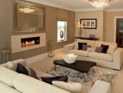 Living Room Design Brown And Cream