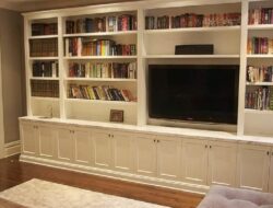 Custom Living Room Cabinets And Shelves