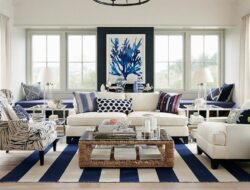 Coastal Hamptons Style Living Room