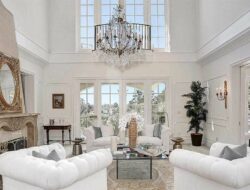 White Living Room With White Furniture