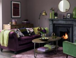 Green And Mauve Living Room
