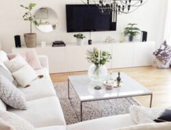 Aesthetic White Living Room