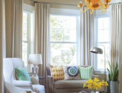 Living Room With Bay Window Design Ideas