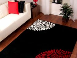 Large Red Living Room Rugs