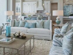 Aqua Gray Living Room