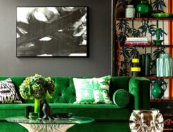 Black White And Green Living Room Ideas