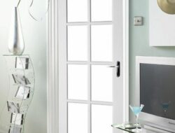 White Living Room Doors With Glass